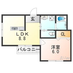 KUKULU REX　古市の物件間取画像